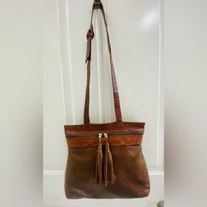 Vintage LISETTE New York Leather Shoulder/crossbody Bag